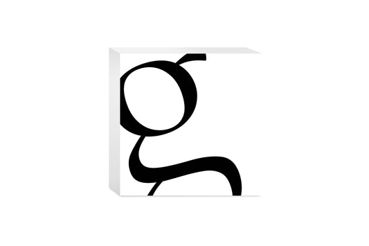 Minimal Monogram G | Wood Block | Eaches | Min 4