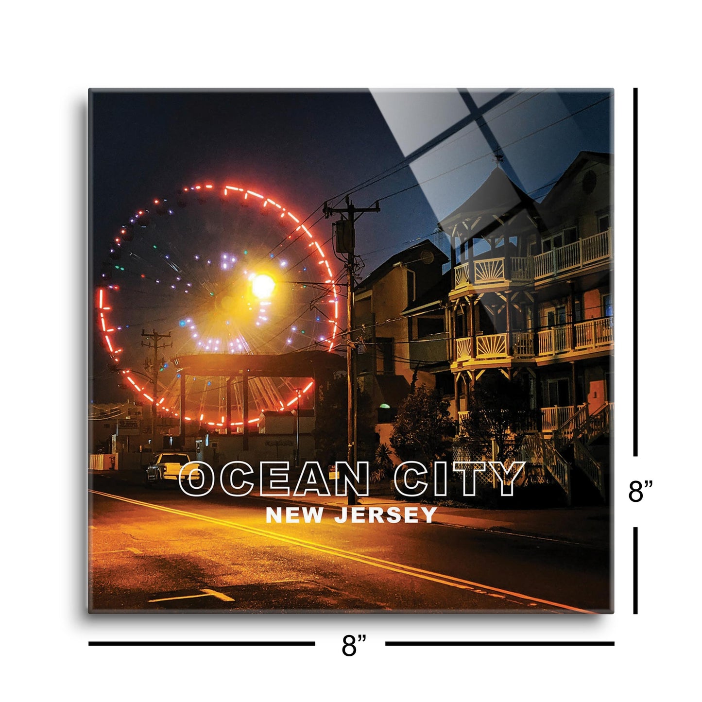 OCNJ Photo With Text | Hi-Def Glass Art | Eaches | Min 2