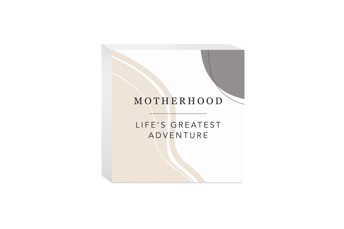 Modern Minimalist Mothers Day Adventure | Wood Block | Eaches | Min 4