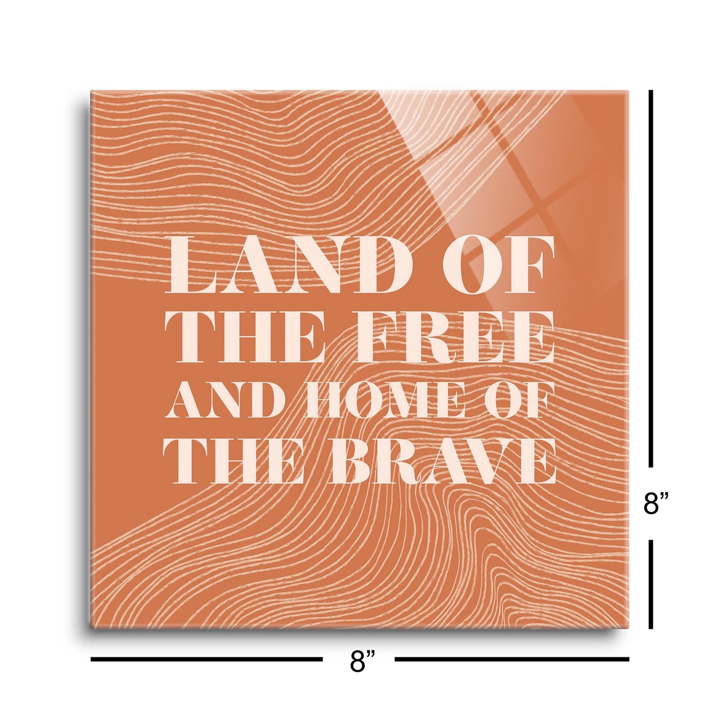 Modern Minimalist New York Free Brave | Hi-Def Glass Art | Eaches | Min 2