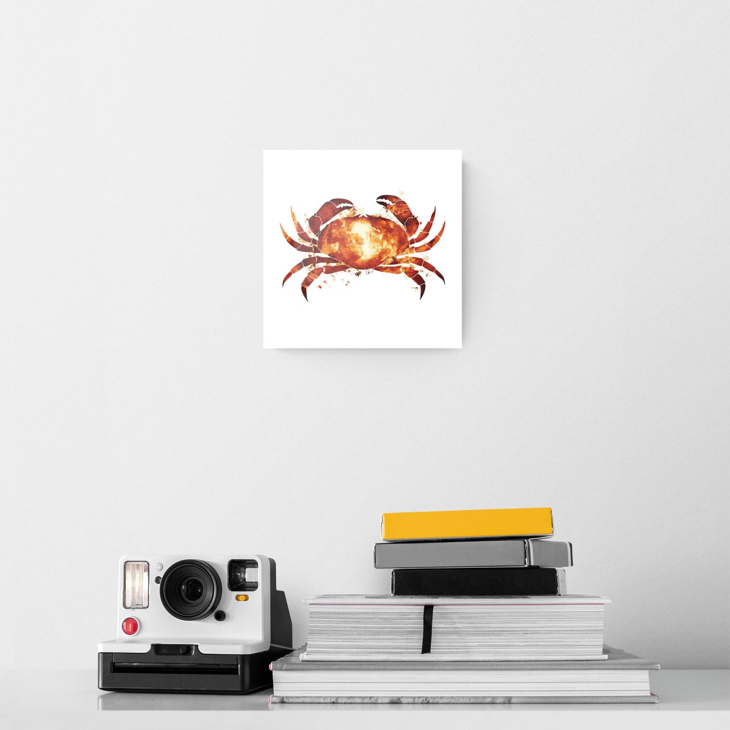 East Coast Water Color Crab | Hi-Def Glass Art | Eaches | Min 2