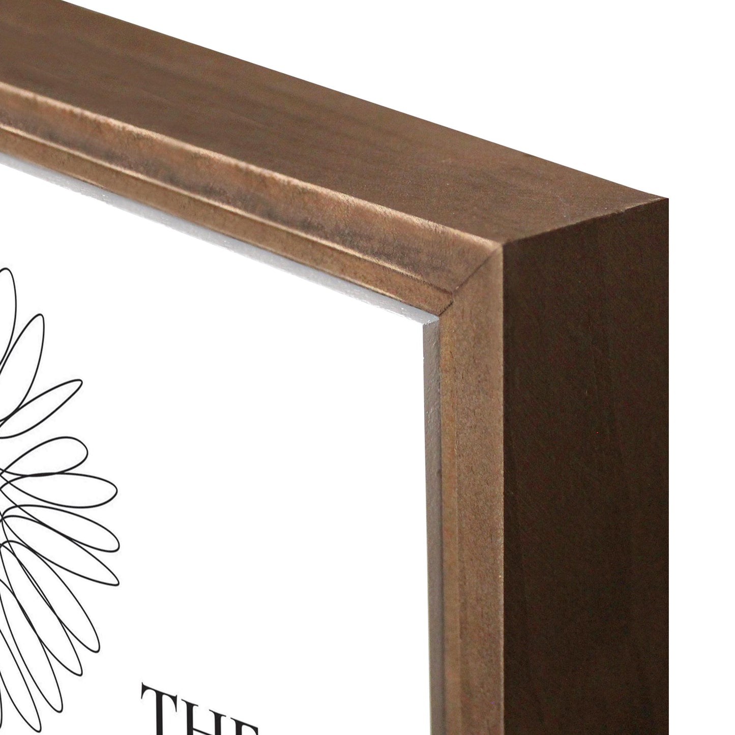 Minimalist B&W Kansas Sunflower Line Drawing | Wood Sign | Eaches | Min 1