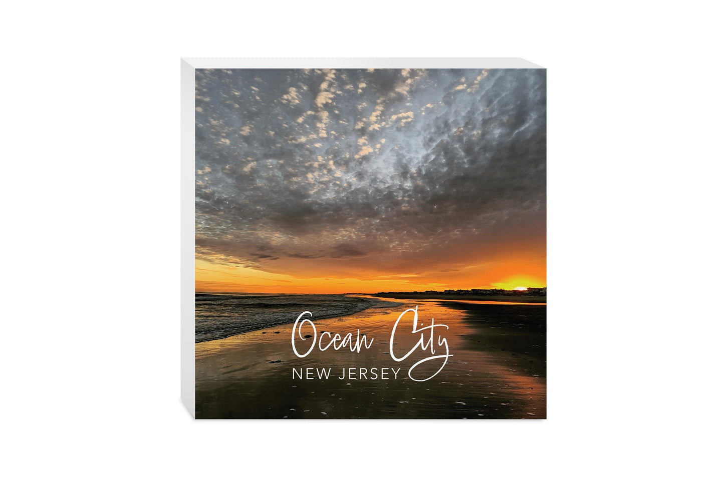 OCNJ Photo With Text | Wood Block | Eaches | Min 2