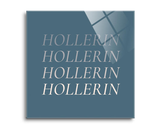 Modern Minimalist Arkansas Hollerin | Hi-Def Glass Art | Eaches | Min 2