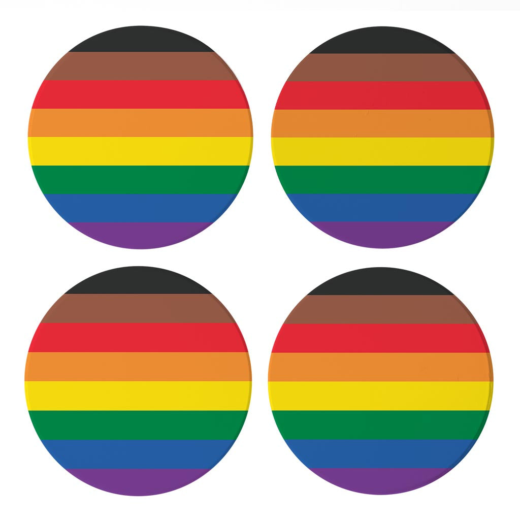 Philly Pride Flag Colors | Absorbent Coasters | Set of 4 | Min 2
