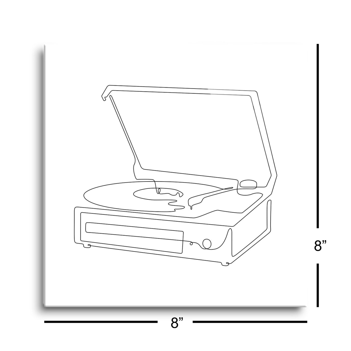 Minimalistic Music Line Drawings| Hi-Def Glass Art | Eaches | Min 2
