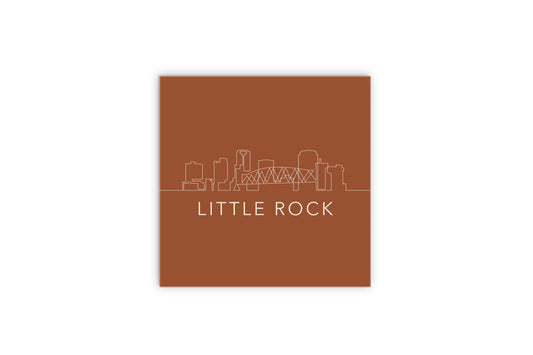 Modern Minimalist Arkansas Little Rock Skyline | Wood Sign | Eaches | Min 2