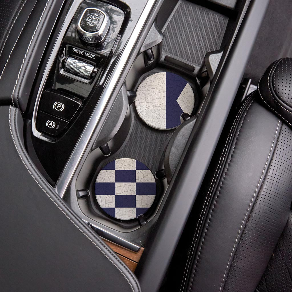 Nautical Flags | Absorbent Car Coasters | Set of 2 | Min 4