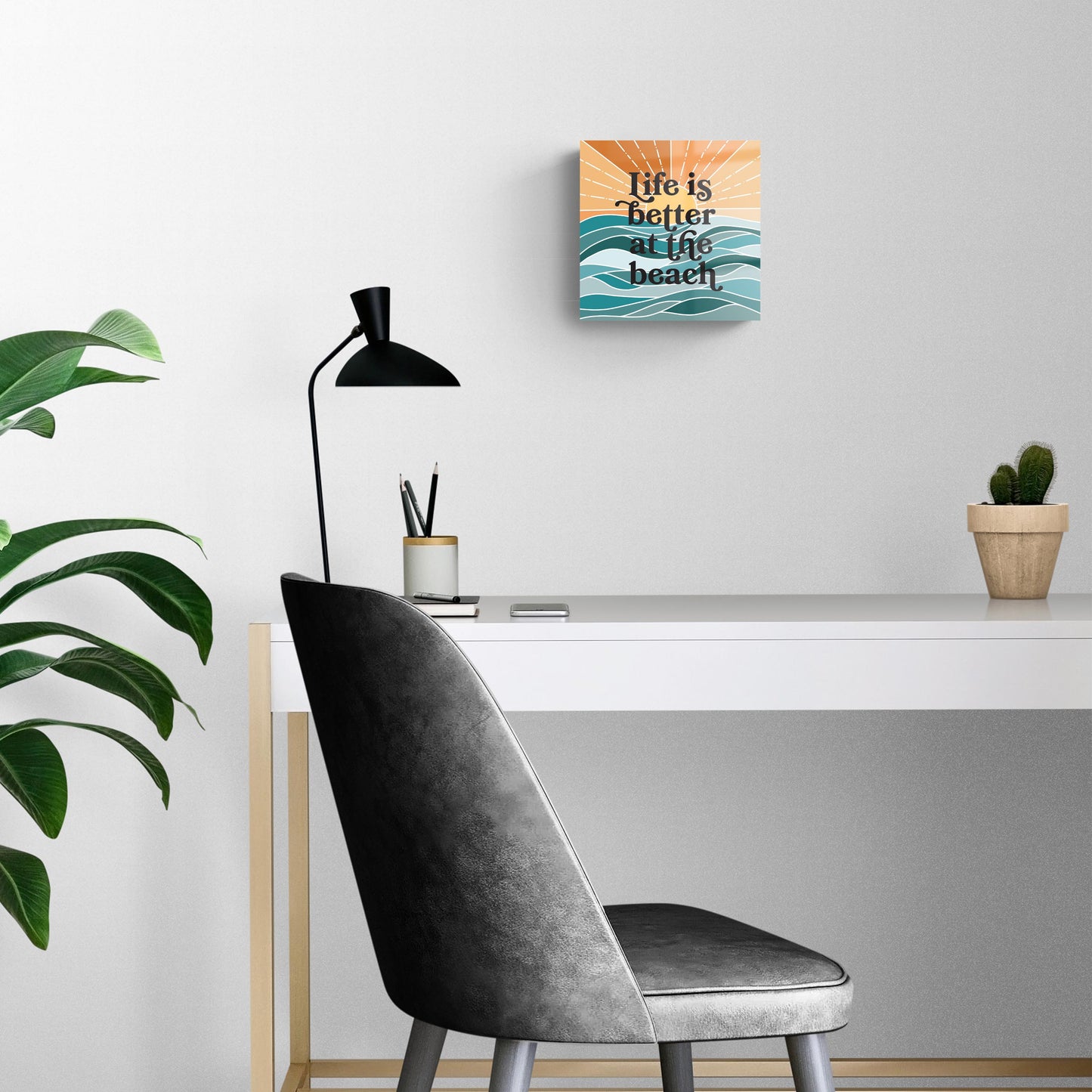 Life Is Better At The Beach | Hi-Def Glass Art | Eaches | Min 2