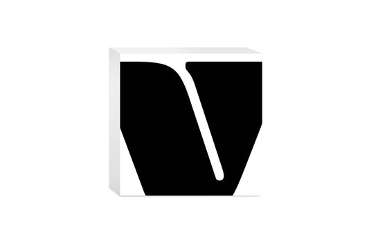 Fun Chunky Monogram V | Wood Block | Eaches | Min 4