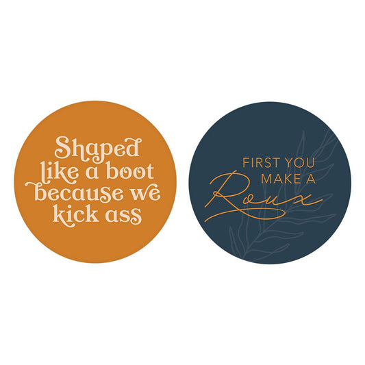 Modern Minimalist Louisianaset | Absorbent Car Coasters | Set of 2 | Min 4
