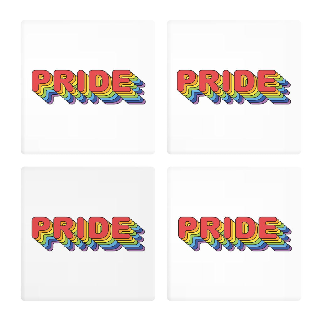 Retro Pride | Absorbent Coasters | Set of 4 | Min 2