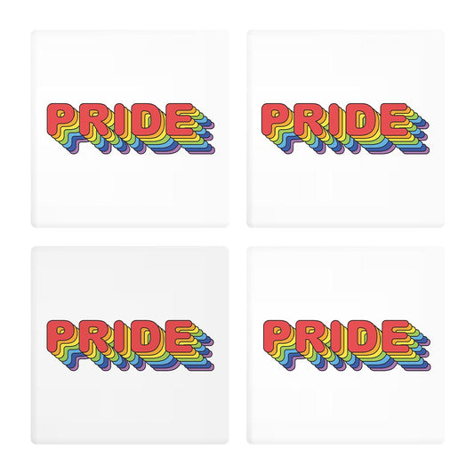 Retro Pride | Absorbent Coasters | Set of 4 | Min 2