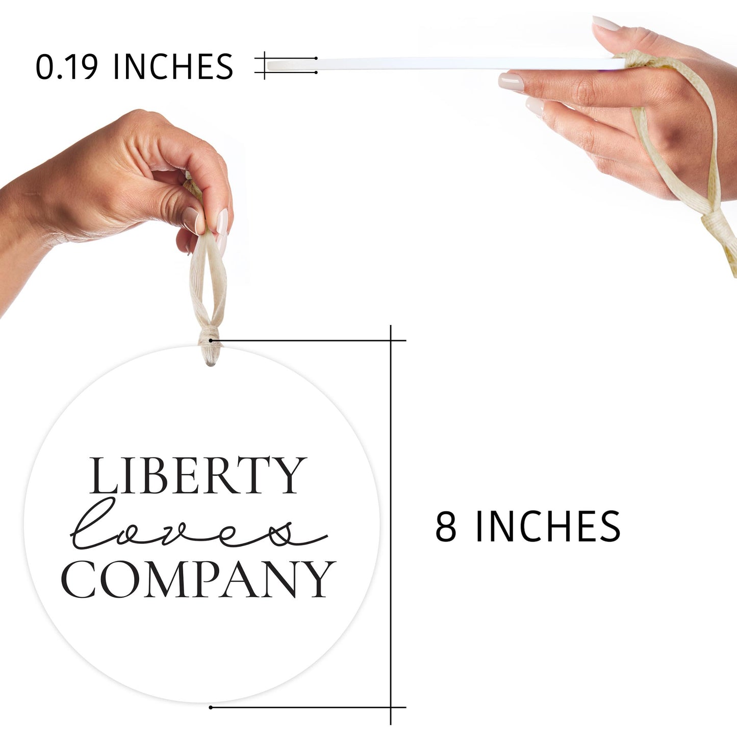 Minimalistic B&W Pennsylvania Liberty Quip | Wood Ornament | Eaches | Min 1