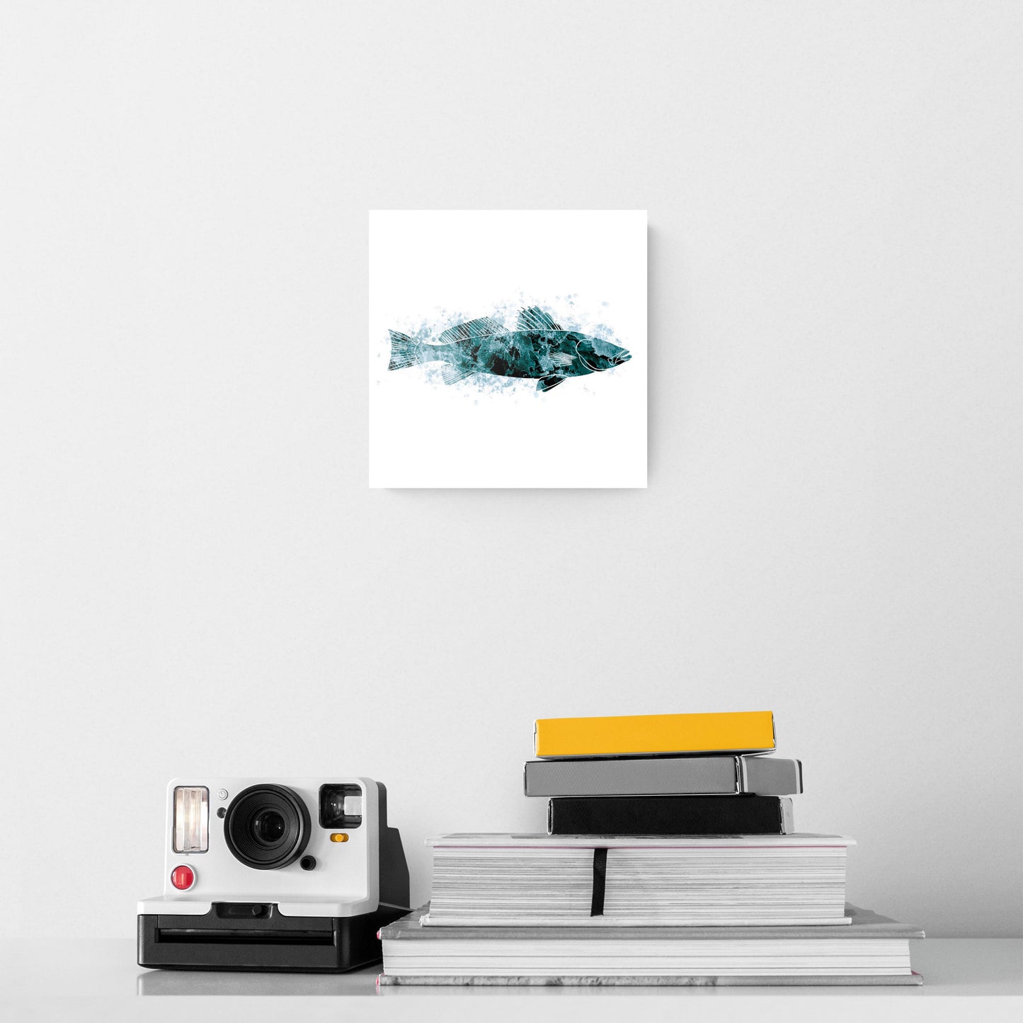 Blue White Water Color Speckled Trout | Hi-Def Glass Art | Eaches | Min 2