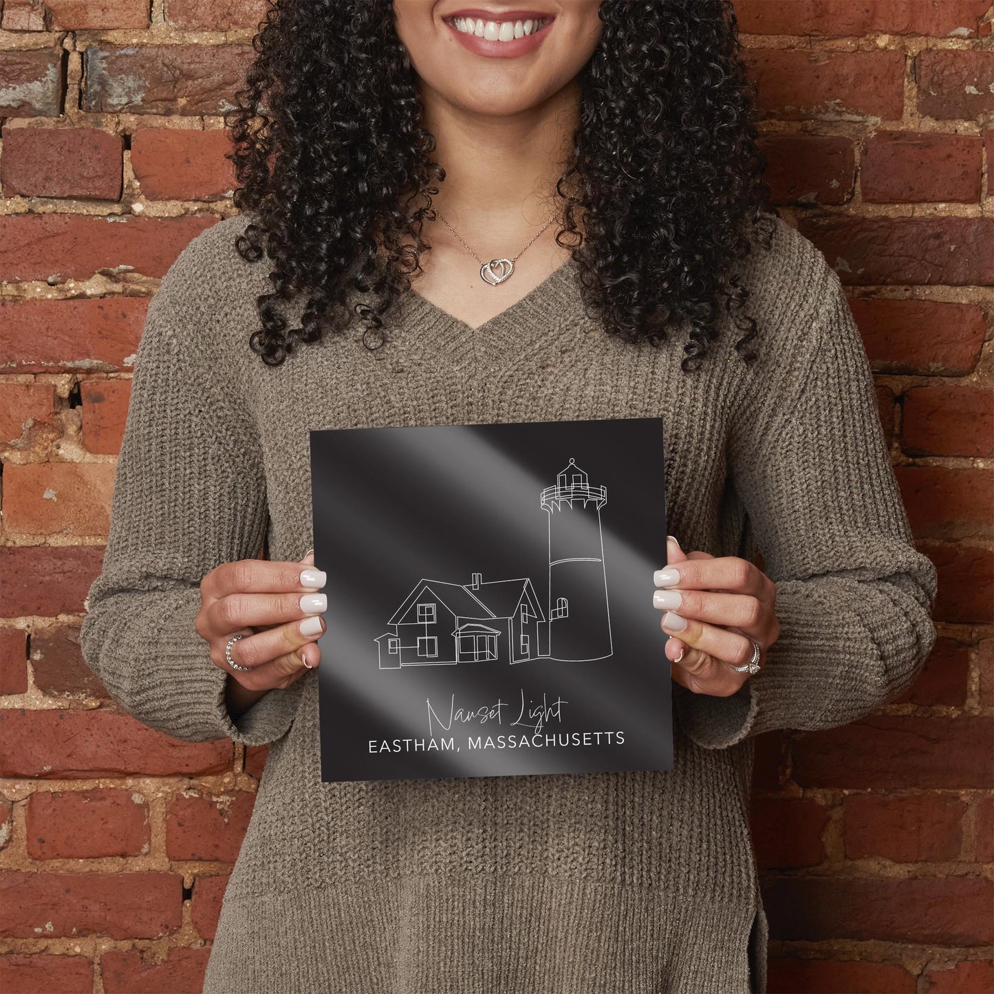 Black Nauset Light | Hi-Def Glass Art | Eaches | Min 2