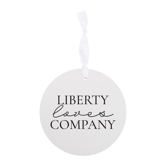 Minimalistic B&W Pennsylvania Liberty Quip| Wood Ornament | Eaches | Min 6