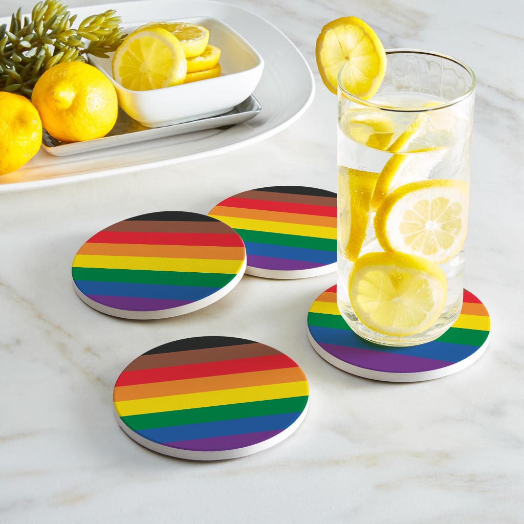 Philly Pride Flag Colors | Absorbent Coasters | Set of 4 | Min 2