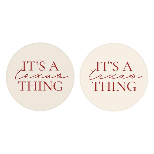 Modern Minimalist Texas It S A Texas Thing | Absorbent Car Coasters | Set of 2 | Min 4