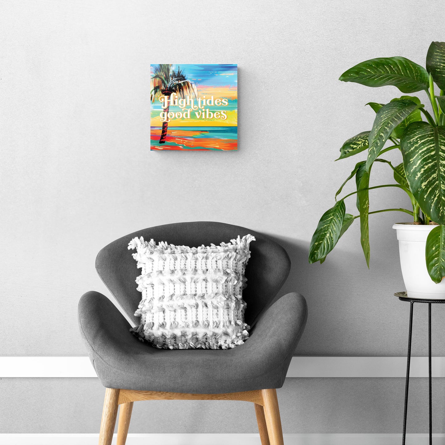 High Tides Good Vibes | Hi-Def Glass Art | Eaches | Min 1