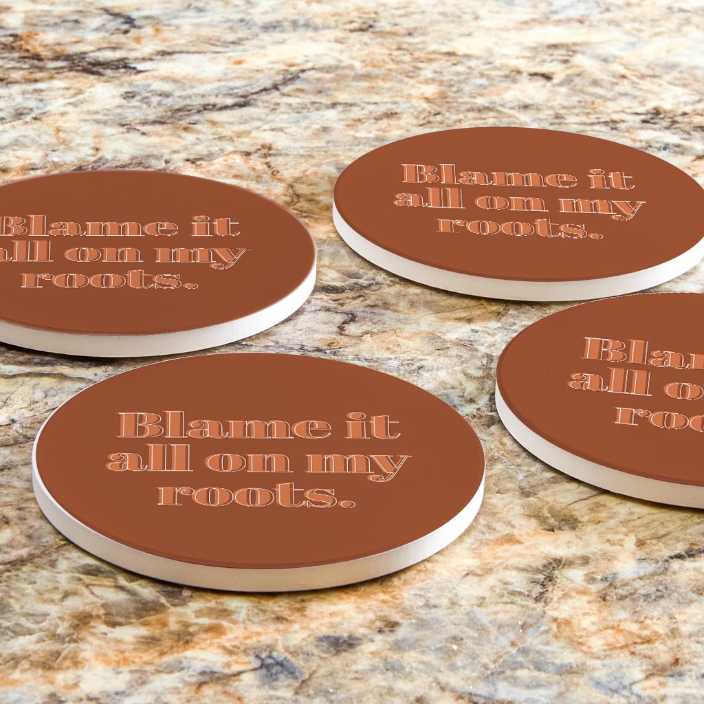 Modern Minimalist Arkansas Roots | Absorbent Coasters | Set of 4 | Min 2