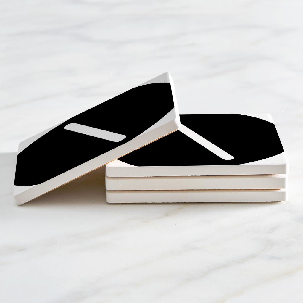 Fun Chunky Monogram O | Absorbent Coasters | Set of 4 | Min 2