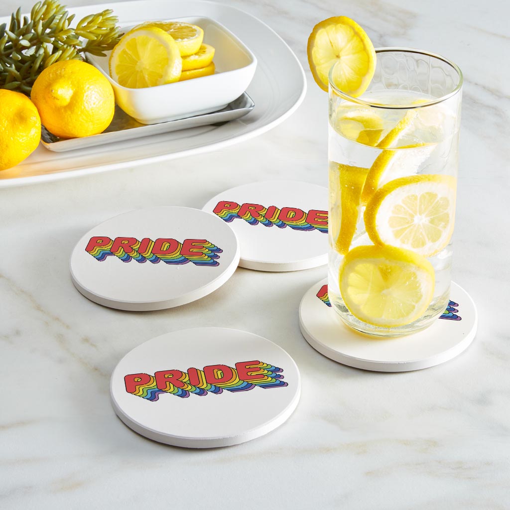 Retro Pride | Absorbent Coasters | Set of 4 | Min 2