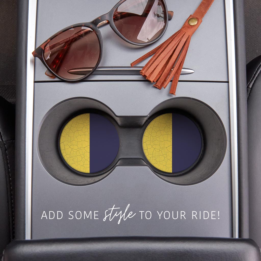 Nautical Flag Kilo| Absorbent Car Coasters | Set of 2 | Min 4