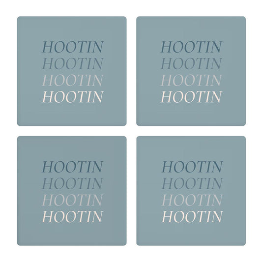 Modern Minimalist Arkansas Hootin | Absorbent Coasters | Set of 4 | Min 2