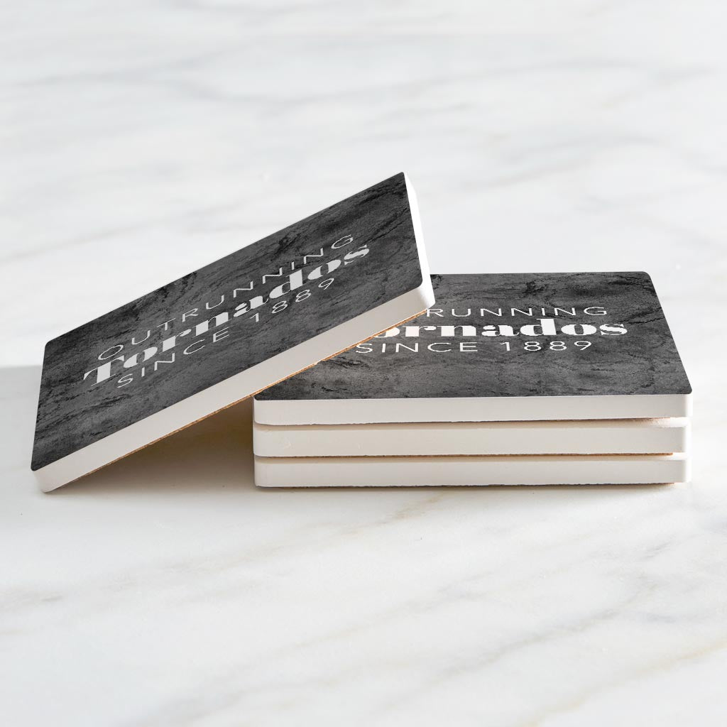 Modern Oklahoma Tornado Saying| Absorbent Coasters | Set of 4 | Min 2
