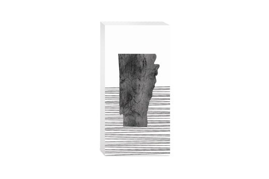 B&W Minimalist Arkansas Lines| Wood Block | Eaches | Min 4