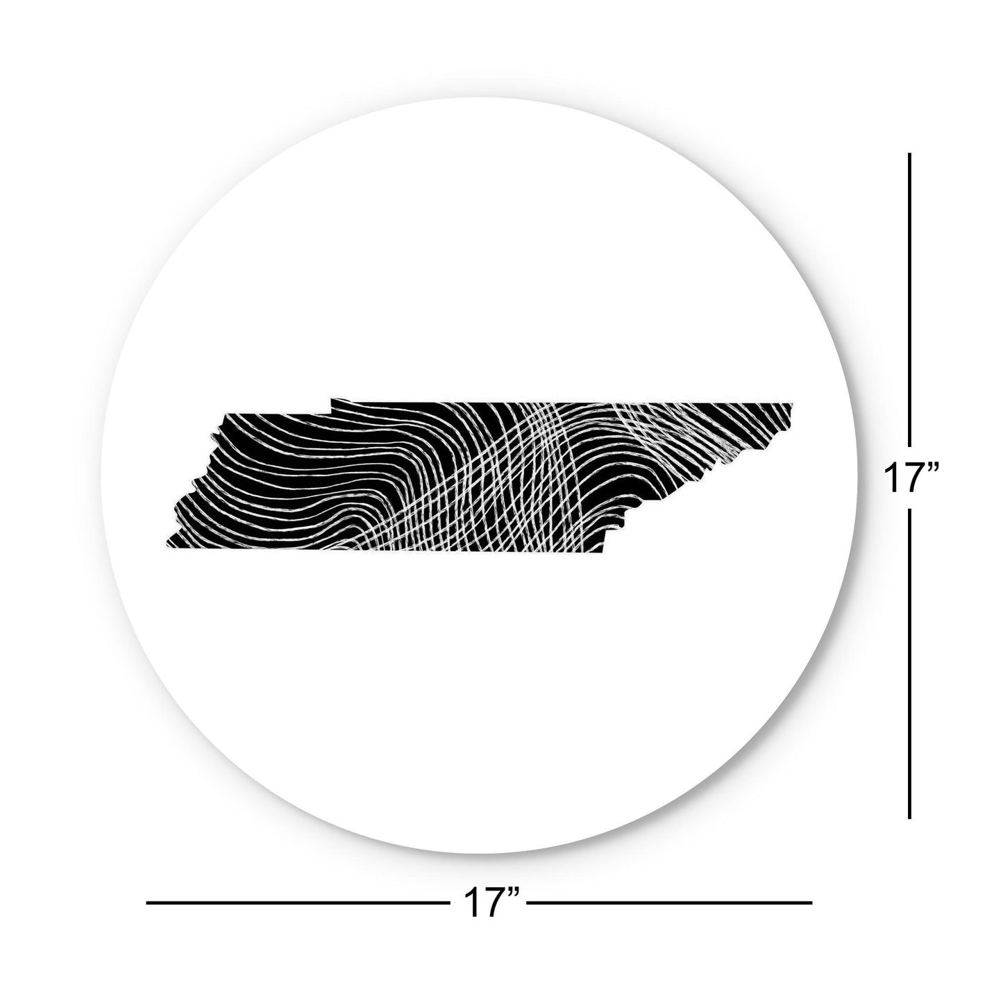 Minimalist B&W Tennessee State Shape | Wood Sign | Eaches | Min 1