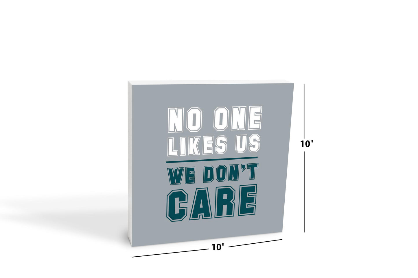 Modern Minimalist Pennsylvania We Dont Care | Wood Block | Eaches | Min 2