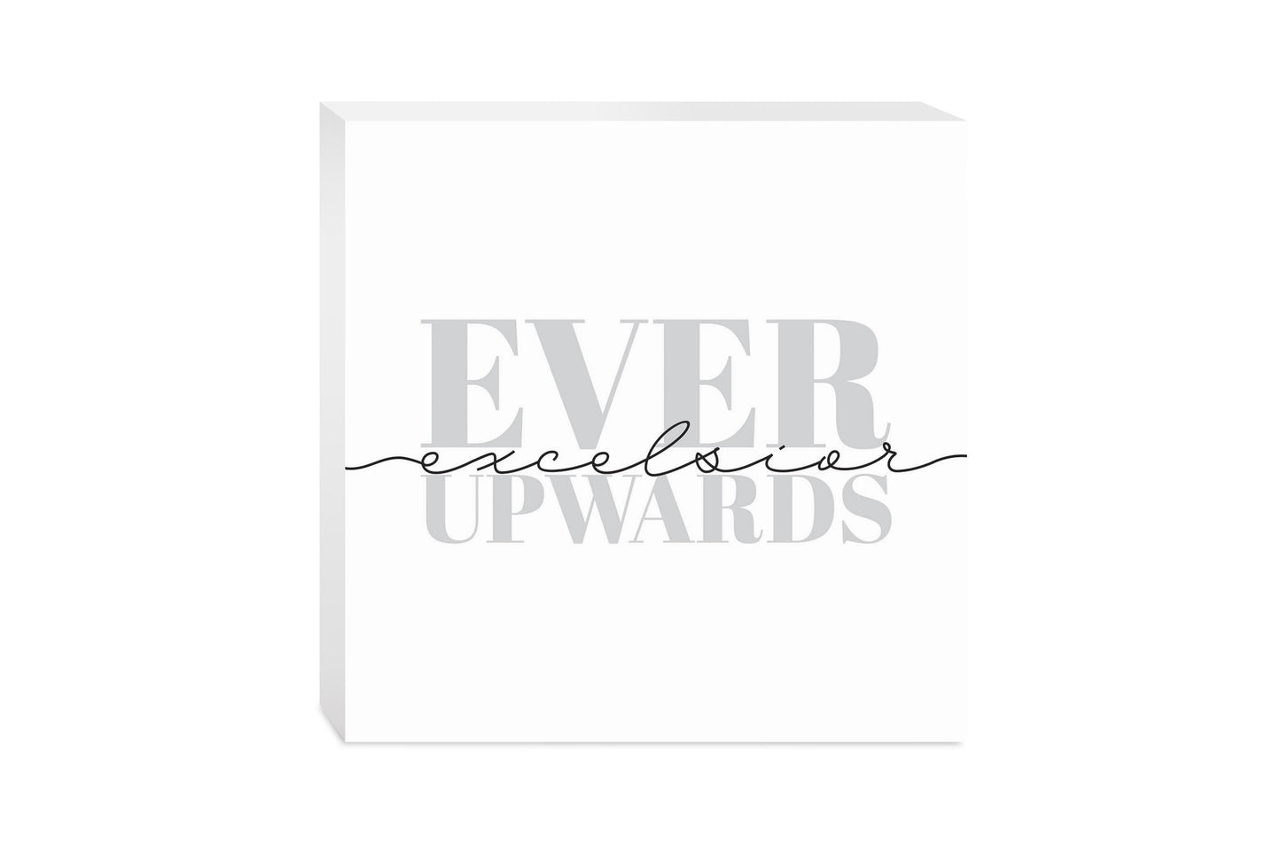 Minimalistic B&W New York Quip Excelsior | Wood Block | Eaches | Min 2