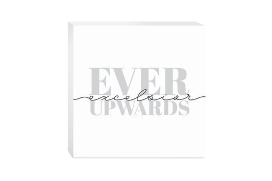 Minimalistic B&W New York Quip Excelsior | Wood Block | Eaches | Min 2