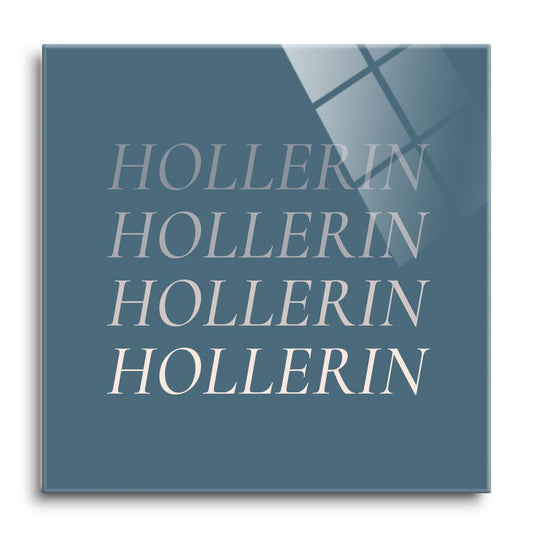 Modern Minimalist Arkansas Hollerin | Hi-Def Glass Art | Eaches | Min 1