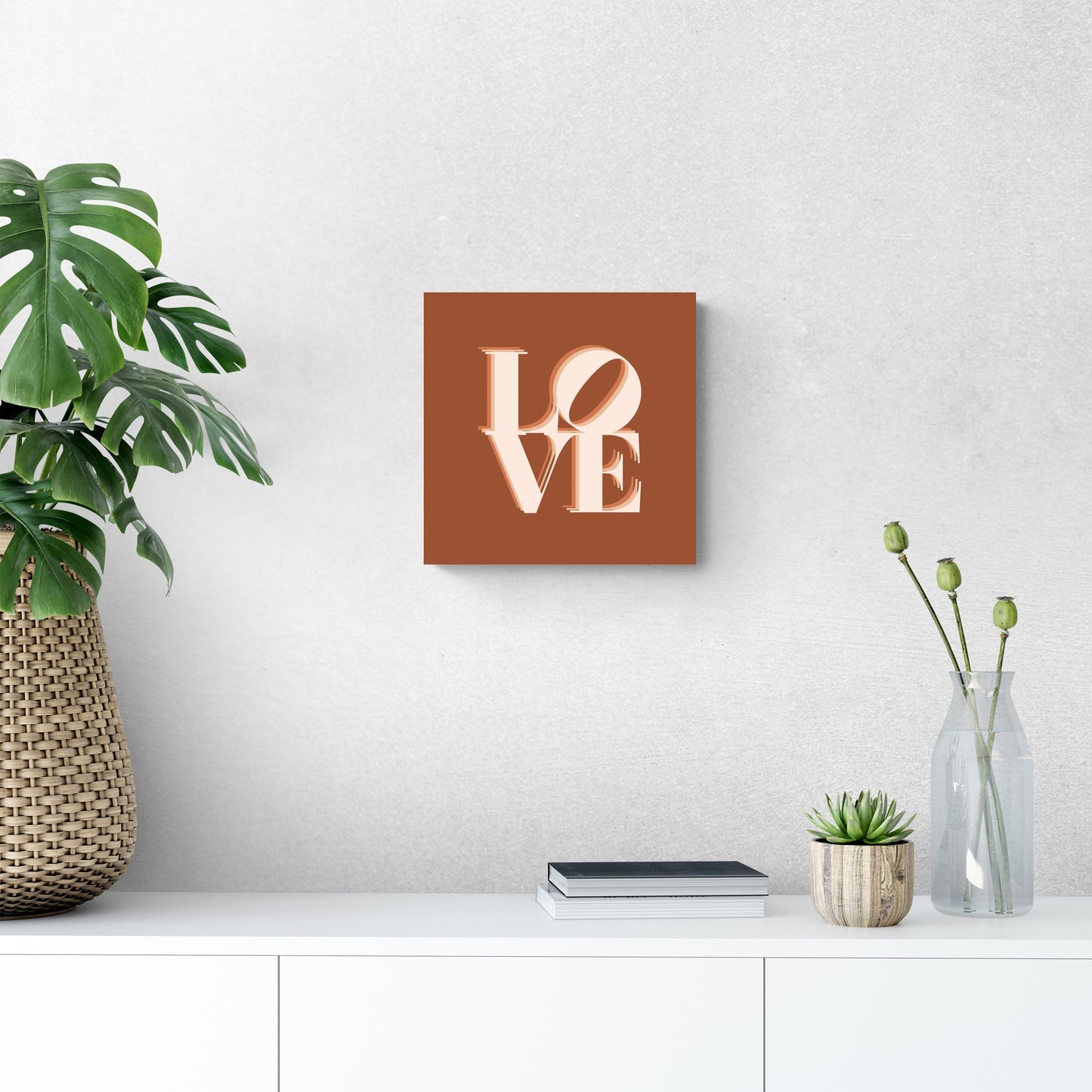 Modern Minimalist Pennsylvania Love Dark | Wood Sign | Eaches | Min 2