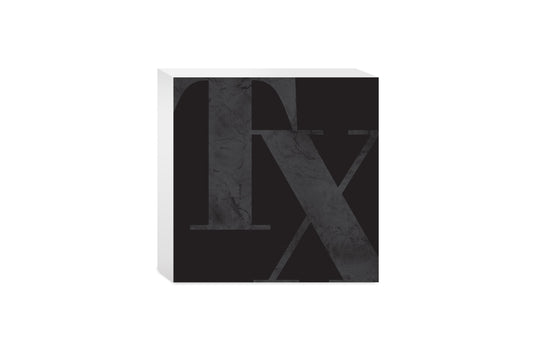 Modern Black Texas Initials | Wood Block | Eaches | Min 4