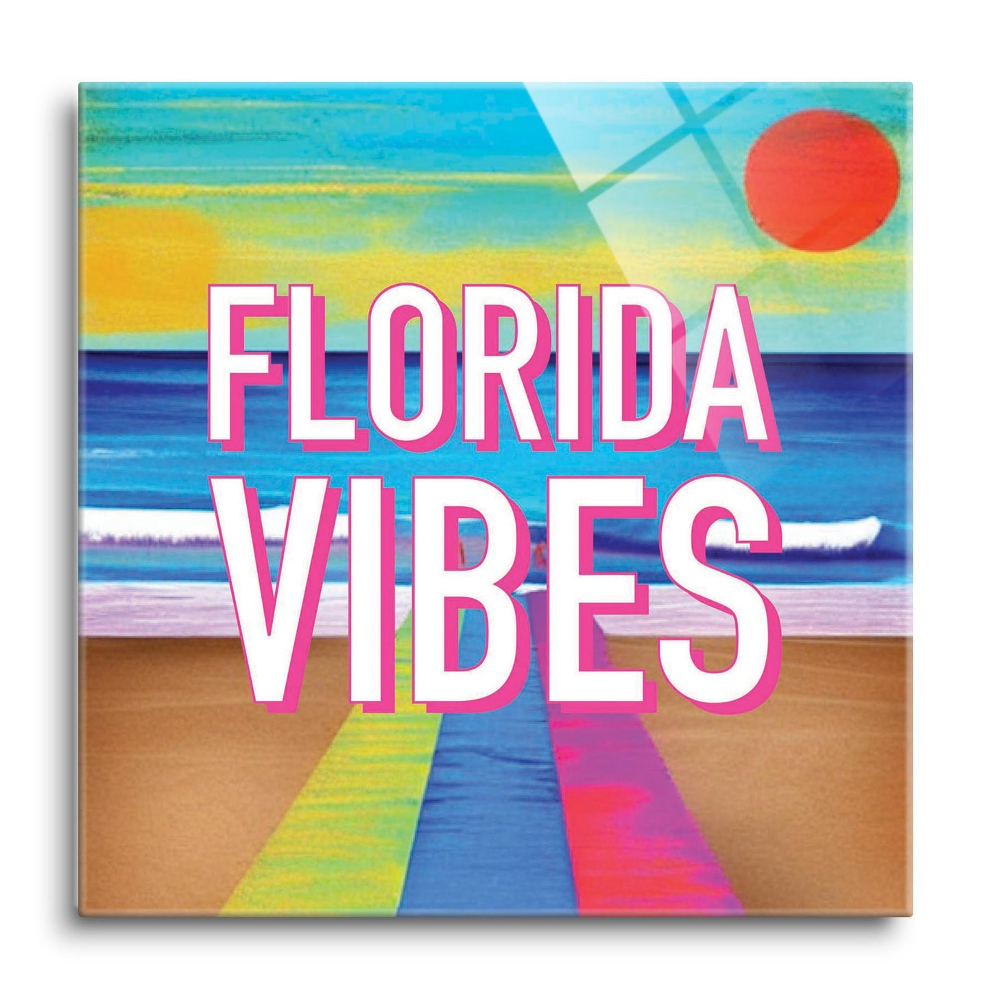 Florida Vibes | Hi-Def Glass Art | Eaches | Min 1