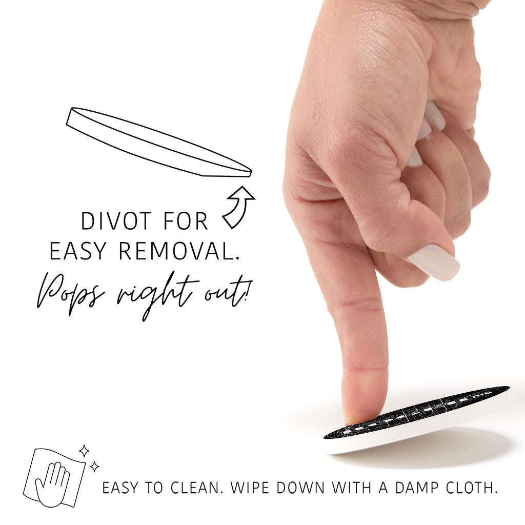 Minimalist B&W Arkansas Rogers Map | Absorbent Car Coasters | Set of 2 | Min 4