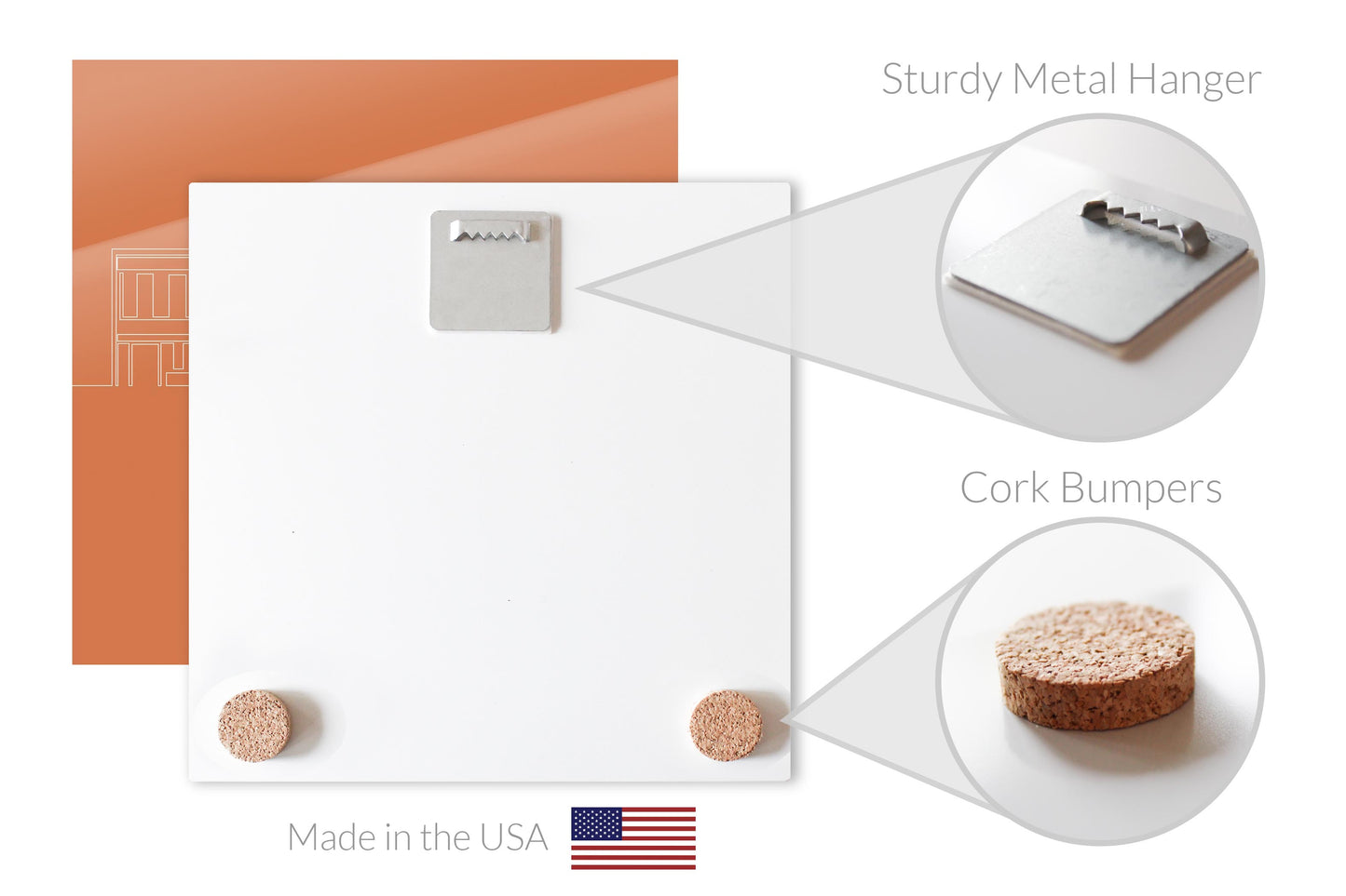 Modern Minimalist Arkansas Rogers Skyline | Hi-Def Glass Art | Eaches | Min 1