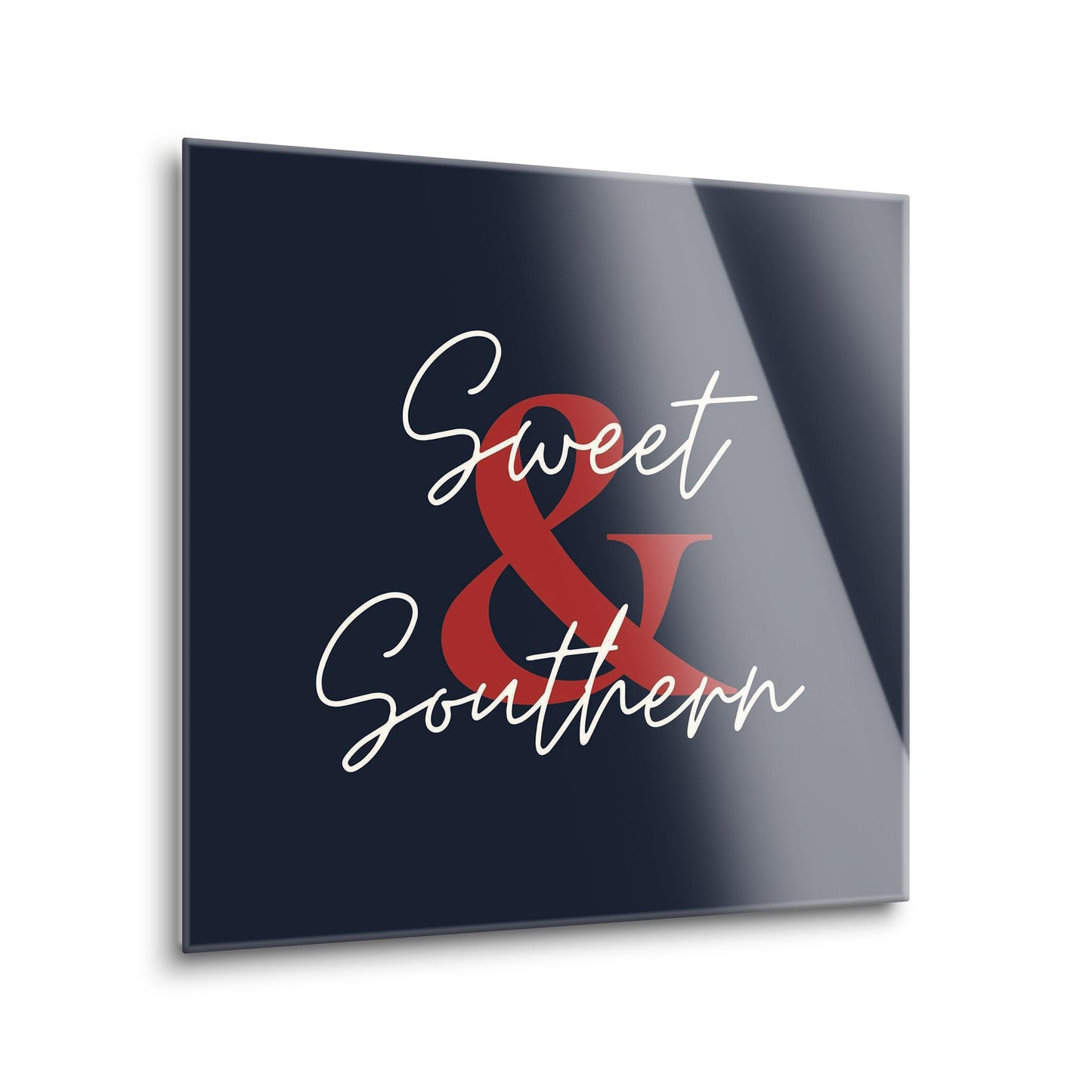 Modern Minimalist Texas Colors Sweet Southern | Hi-Def Glass Art | Eaches | Min 1