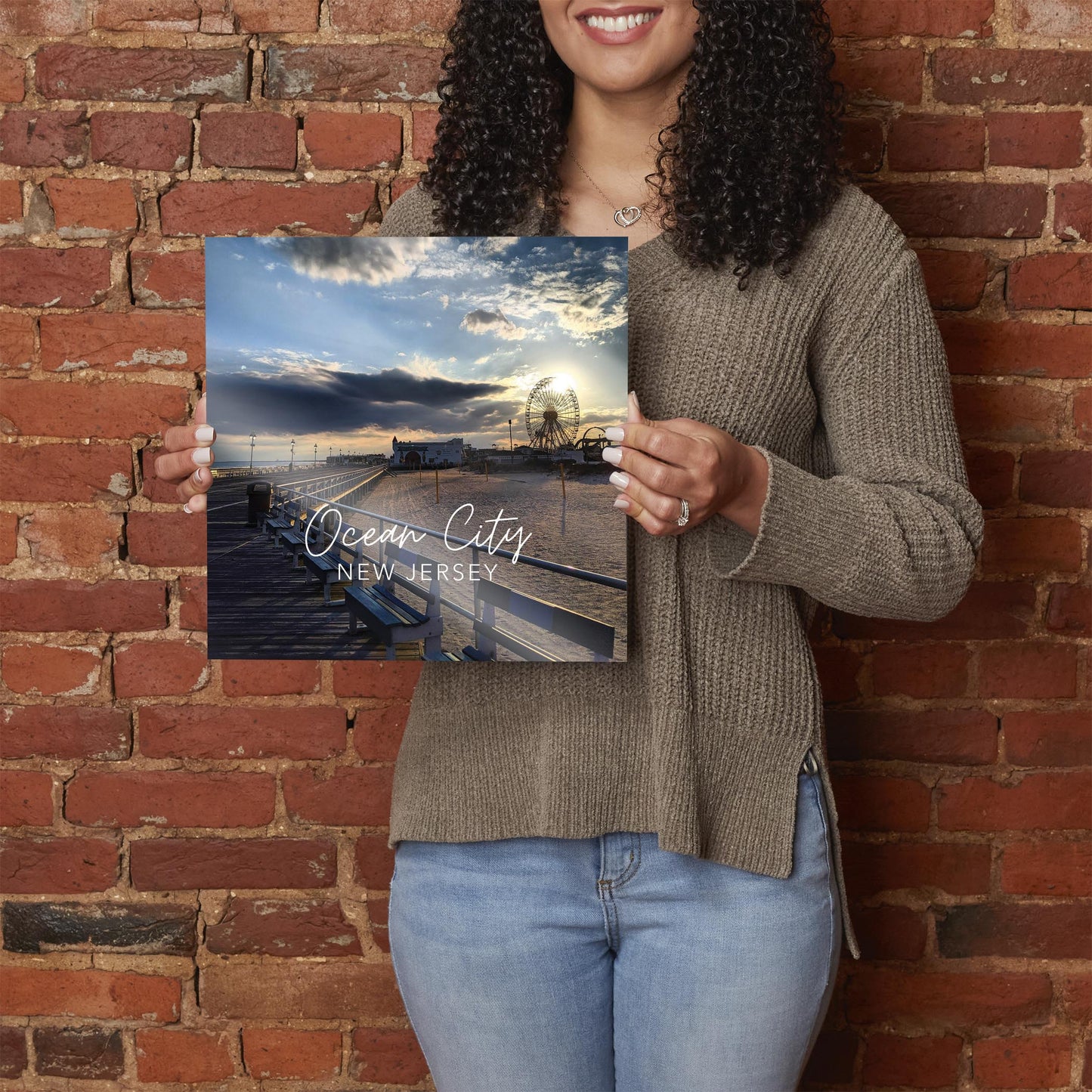 OCNJ Photo With Text | Hi-Def Glass Art | Eaches | Min 1