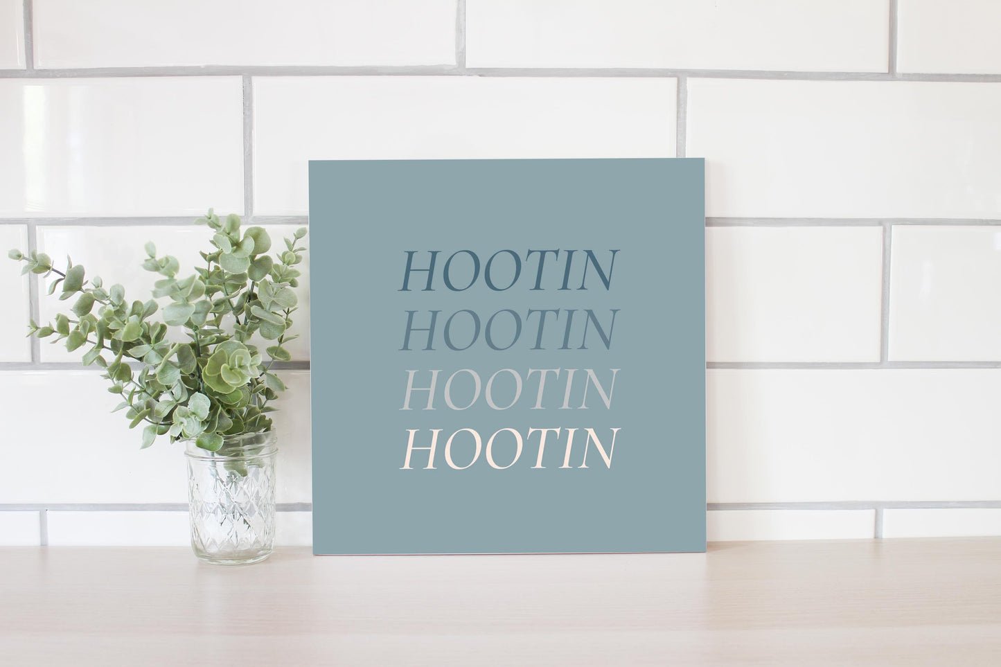 Modern Minimalist Arkansas Hootin | Wood Sign | Eaches | Min 2