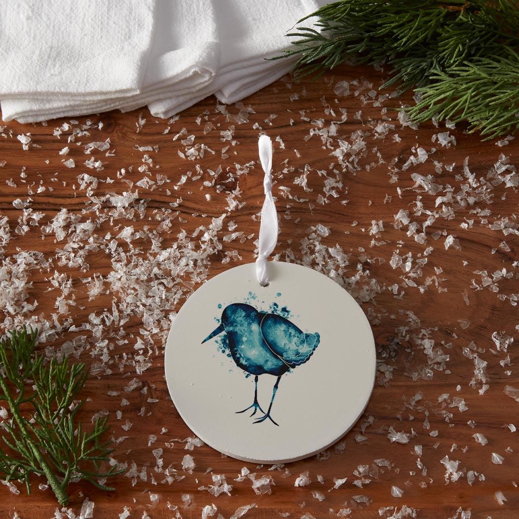 New England Water Color Sand Piper| Wood Ornament | Eaches | Min 6