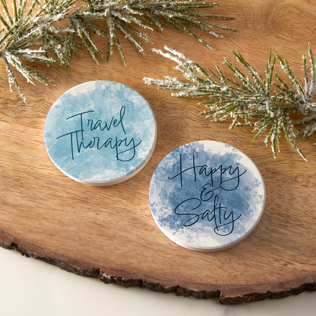 South Carolina Sayings Blue| Absorbent Car Coasters | Set of 2 | Min 4