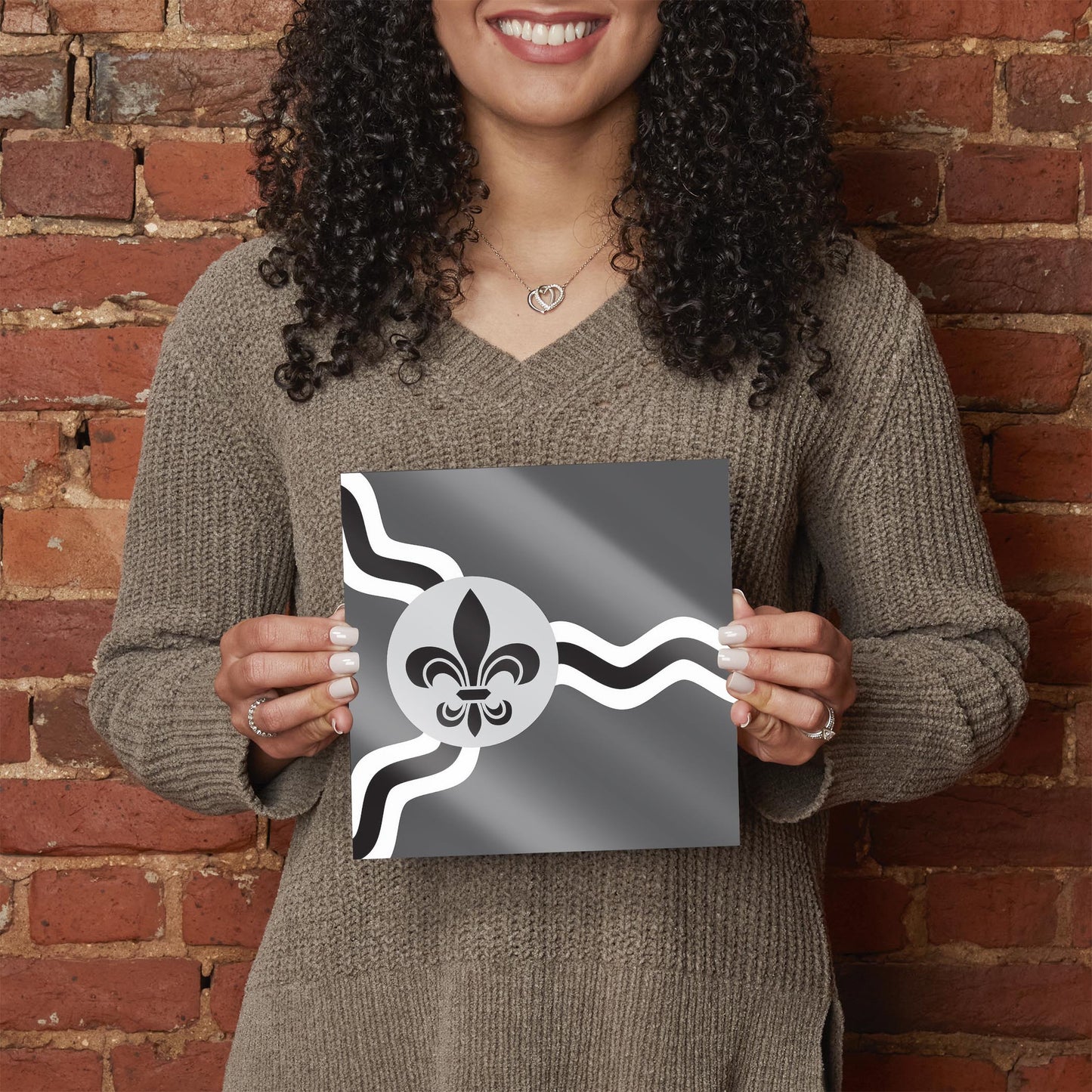 Minimalist B&W Missouri St Louis Flag | Hi-Def Glass Art | Eaches | Min 2