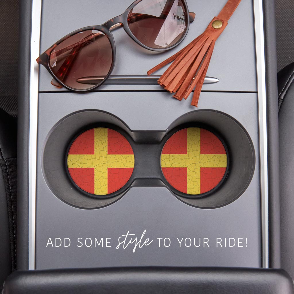 Nautical Flag Romeo| Absorbent Car Coasters | Set of 2 | Min 4