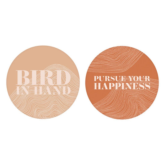 Modern Minimalist Pennsylvania Quips | Absorbent Car Coasters | Set of 2 | Min 4