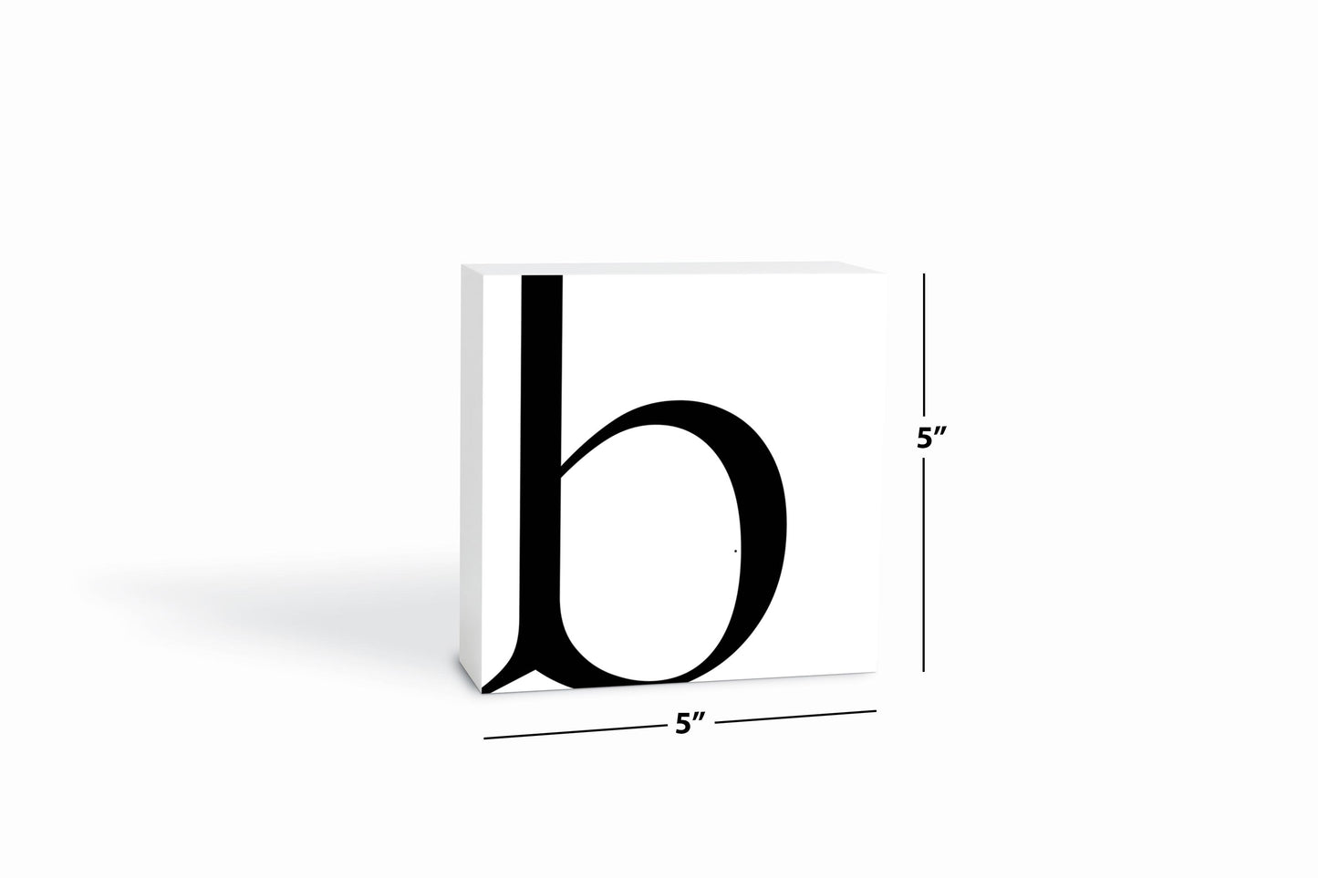 Minimal Monogram B | Wood Block | Eaches | Min 4